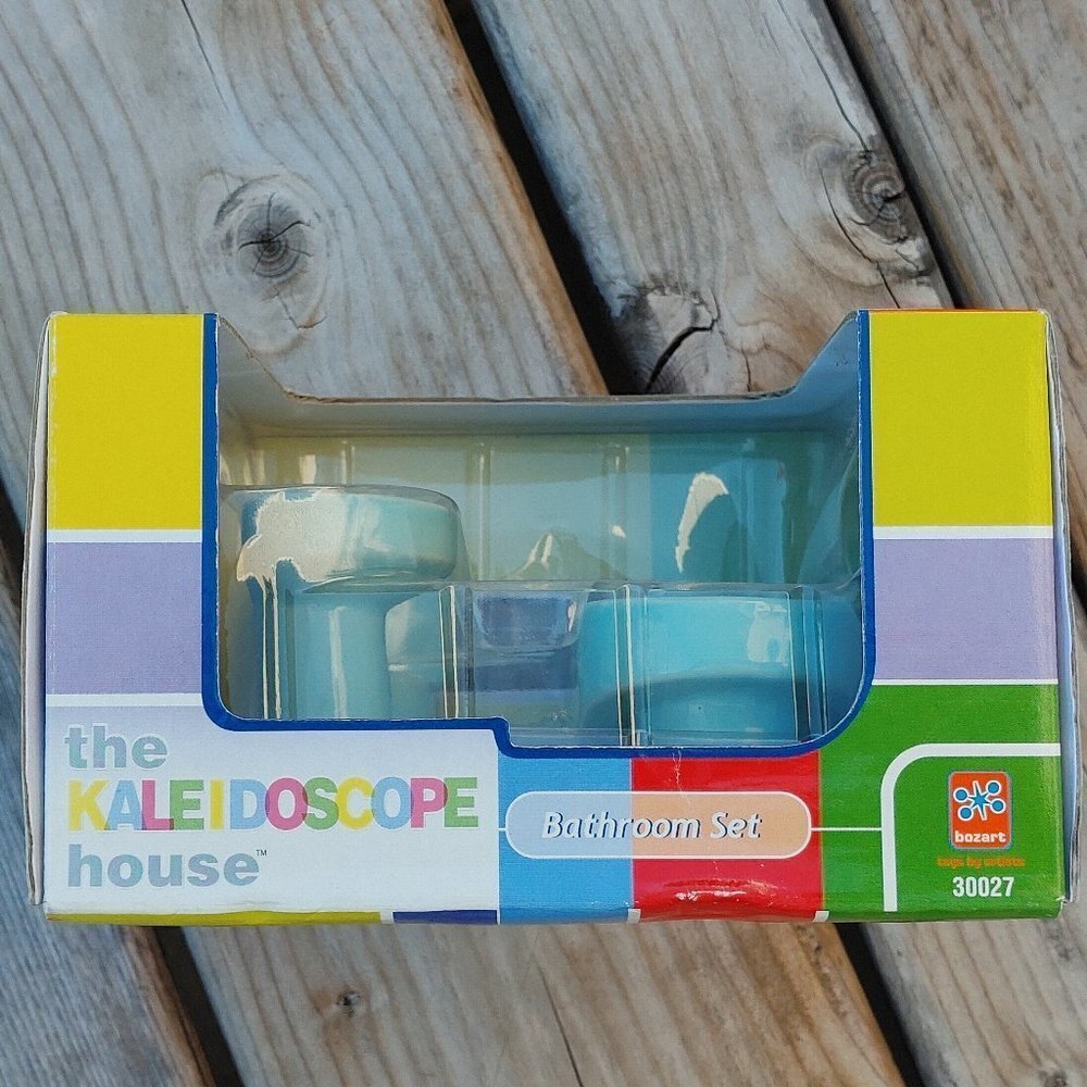 RARE Bozart the Kaleidoscope House Bathroom Set
